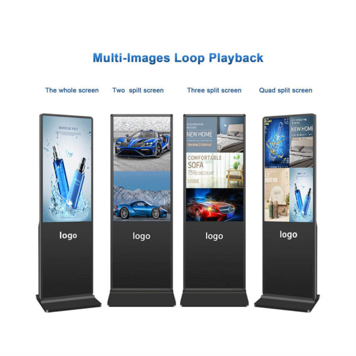 Inch Floor Stand Lcd Android Totem Digital Signage Funlcd