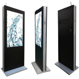 65 Inch UHD IP66 Waterproof Floor Standing Digital Signage