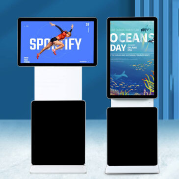 Rotatable Floor Standing Android WiFi Digital Signage