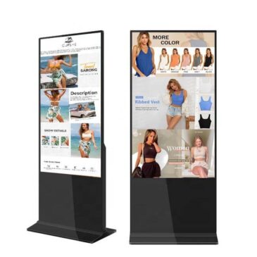 55 Inch Interactive Touch Screen Free Standing Digital Kiosk Display