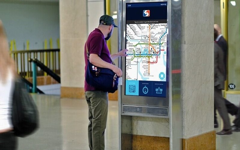 Metro Station Wayfinding Screen