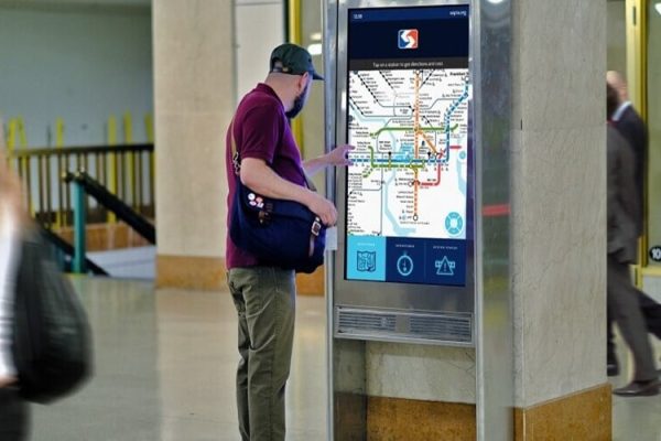 Metro Station Wayfinding Screen